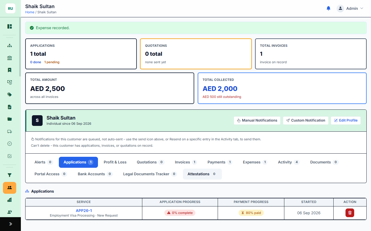Rukn — The Complete ERP for UAE Business Setup & PRO Firms — screenshot 1